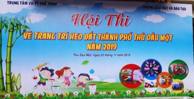 Hội thi vẽ trang trí heo đất thành phố Thủ Dầu Một năm 2019