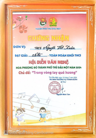 Đạt giải nhì toàn đoàn