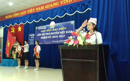 Đại hội Liên Đội thiếu niên tiền phong Hồ Chí Minh trường THCS Nguyễn Viết Xuân nhiệm kì: 2016 - 2017