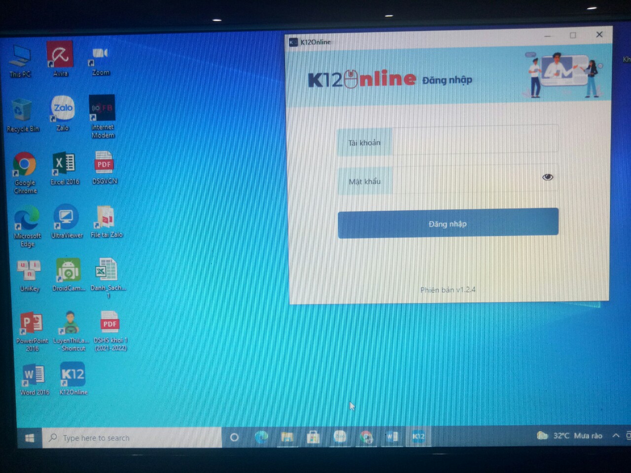 k12 online tren may tinh