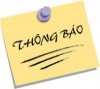 Thông báo lịch công tác tuần